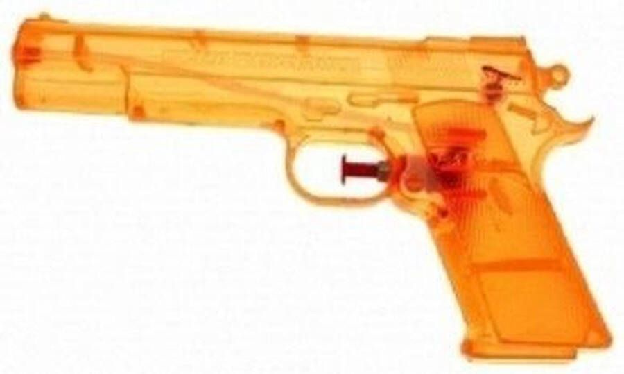15x Doorzichtig oranje waterpistool 20 cm Buitenspeelgoed Waterpistolen
