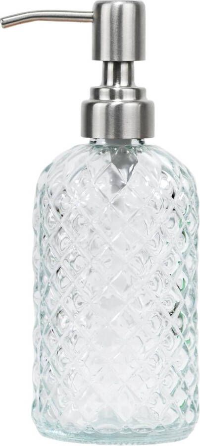 16 oz vloeibare glazen zeepdispenser navulbaar keuken badkamer handzeep lotion transparant Zeepdispenser