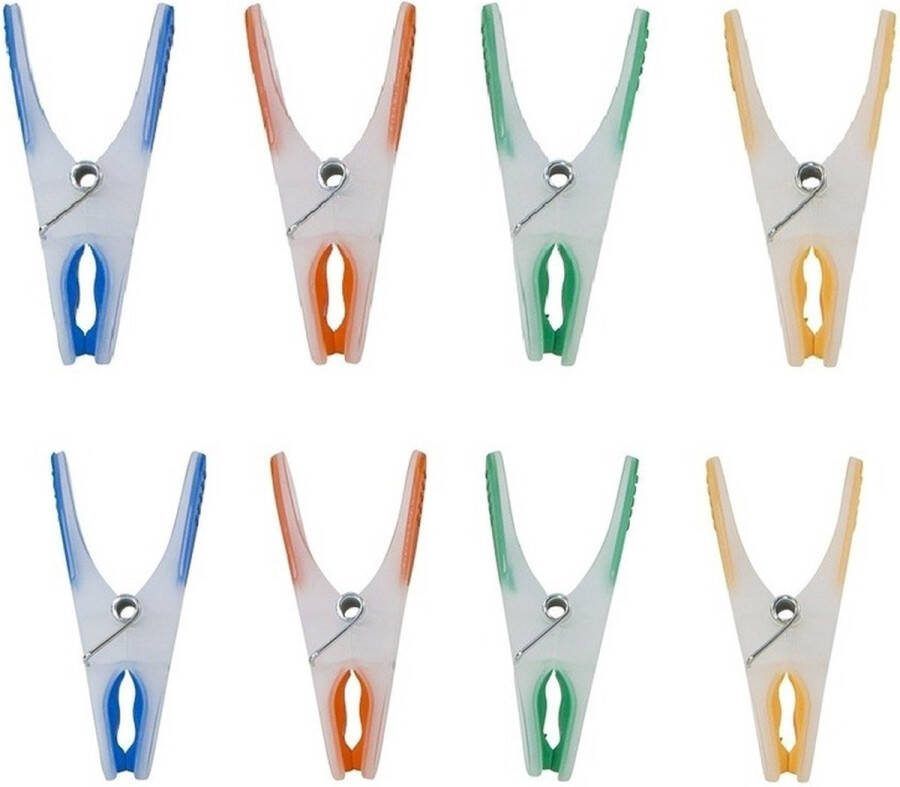 168x stuks Wasknijpers in verschillende kleuren met softgrip huishoudelijke en knijpers