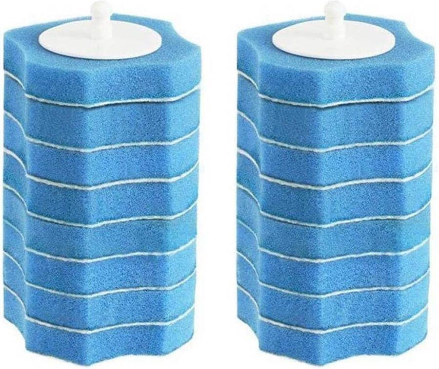 16Pcs Wegwerp Toiletborstel Refill Heads Houder Toilet Schoonmaaksysteem Vervanging Hoofd Sponzen schoonmaak