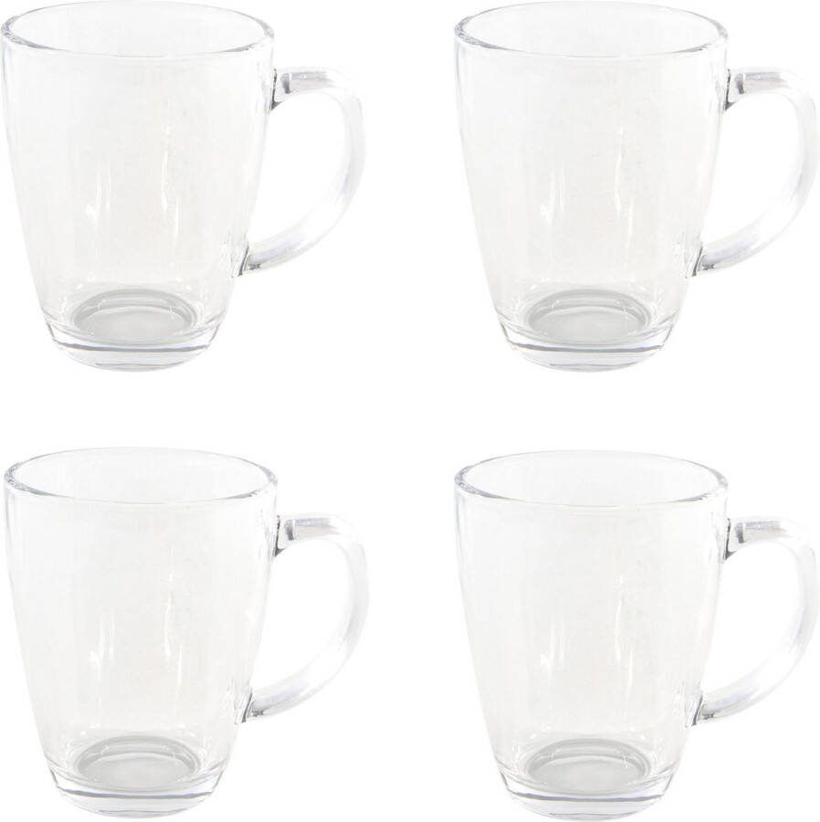 16x stuk Theeglazen koffieglazen bolvormig 350 ml 35 cl Thee koffie drinken Glazen voor thee en koffie