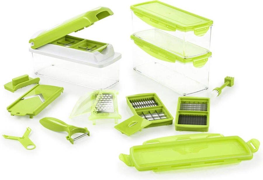 18-delig Nicer Dicer Plus Kiwi Allessnijder voor groente en fruit