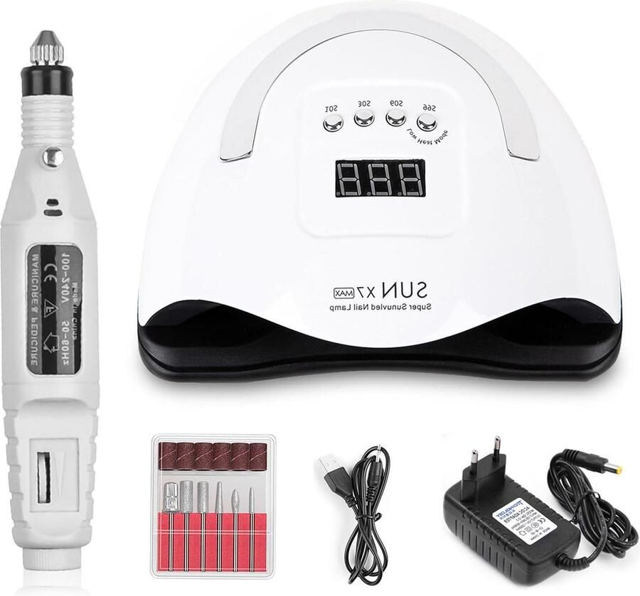 180 W led nageldroger met 57 leds 4 timerinstellingen voor gelnagels sneldrogende UV lamp