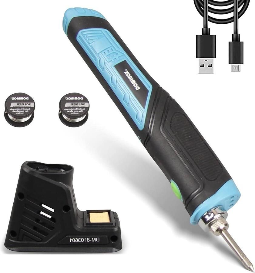 1800mAh Draadloze soldeerbout met LED-licht en ergonomisch handvat oplaadbare batterij snelle verwarming professionele soldeerset