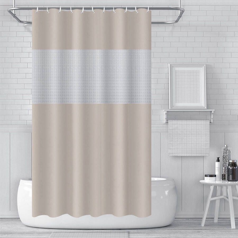 180*180cm PEVA douchegordijn dik waterdicht en schimmelbestendig badkamer douchegordijn effen kleur badgordijn geschikt voor badkamerdecoratie