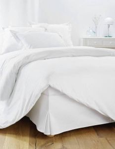 180x200 Wit Met 4 zijden van 30 cm voor bed 180 x 200 cm Bedrok 180 x 200 cm Bescherming voor lattenbodem 180 x 200 Hoes voor lattenbodem 180 x 200 cm Bedbodem