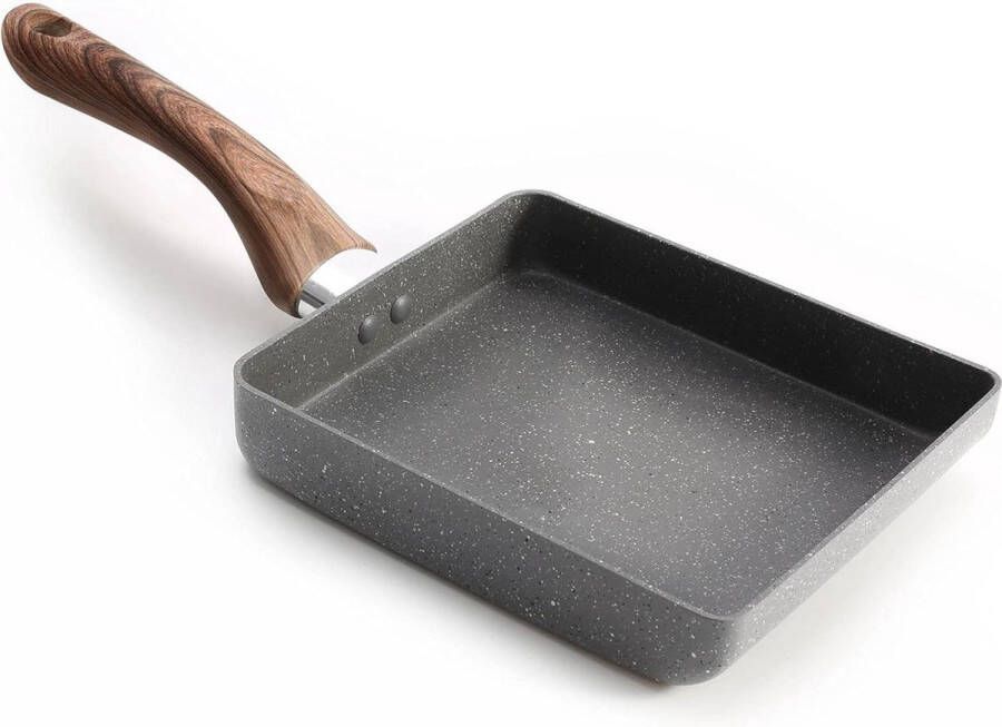 18x15 cm Anti-aanbak Tamagoyaki Pan Japanse Omeletpan voor Inductie Vaatwasserbestendig