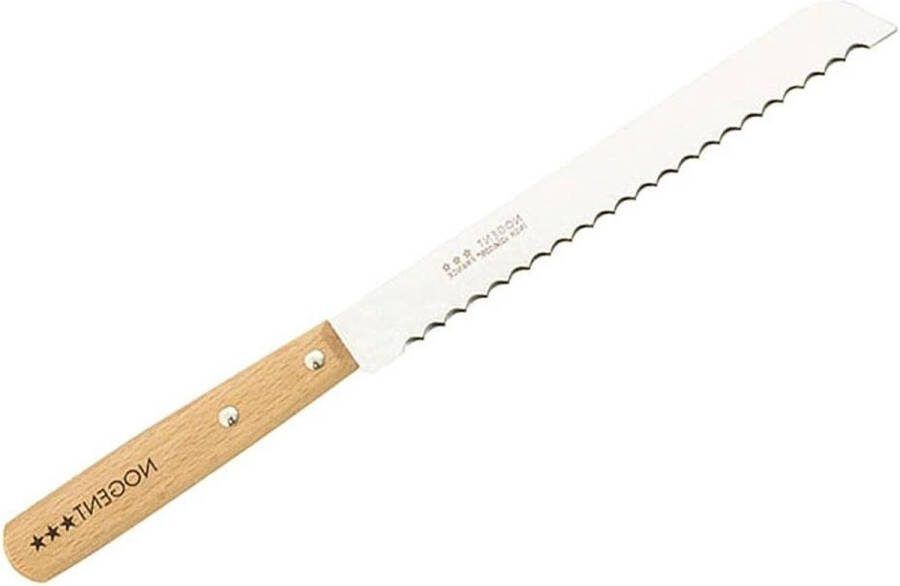 19 cm broodmes van beukenhout klassiek design krant 75 mm