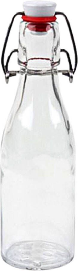 RANO 1x beugelfles 200ml Luchtdicht Transparant weckfles inmaakfles sapflesjes decoratie fles glazen fles Fles met beugelsluiting beugelflessen glazen flesjes met dop