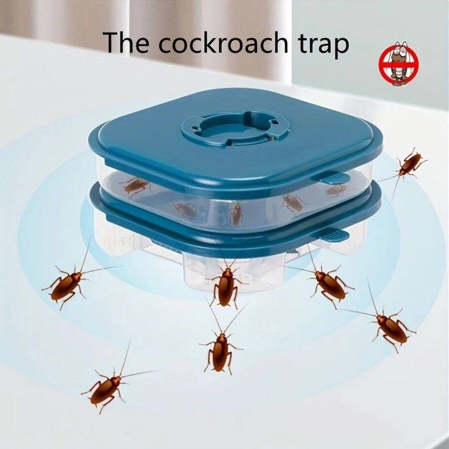 1x Efficiënte Krekels Vangdoos Zonder Lokmiddel Herbruikbare Insectenval voor Spinnen Mieren en Kakkerlakken Ongediertebestrijding en Vangbox