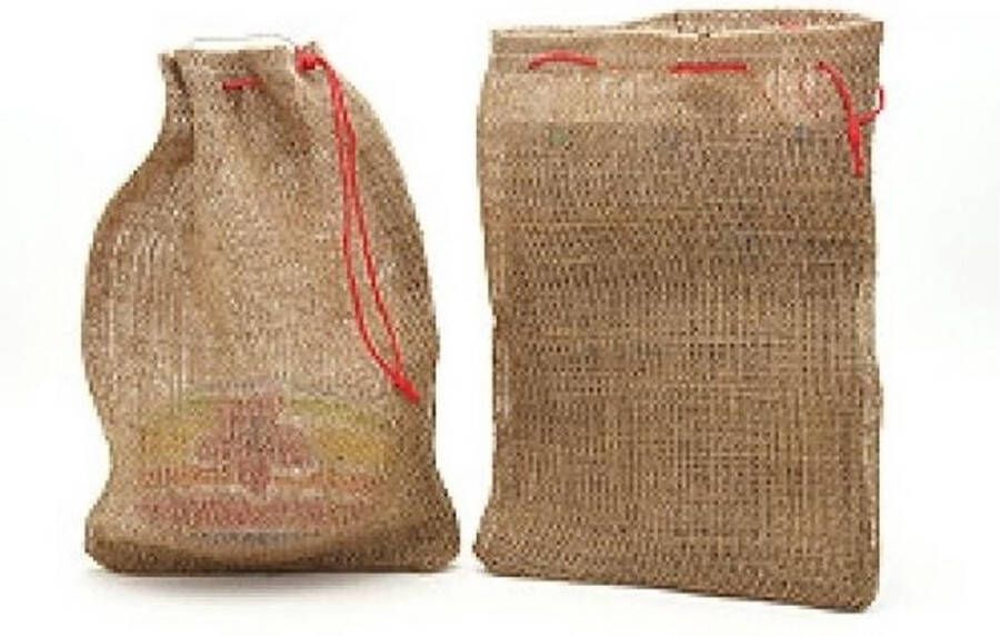 3x Jute knikker zakjes met koord 25 x 35 cm Speelgoed knikkers opbergen Knikkerzak