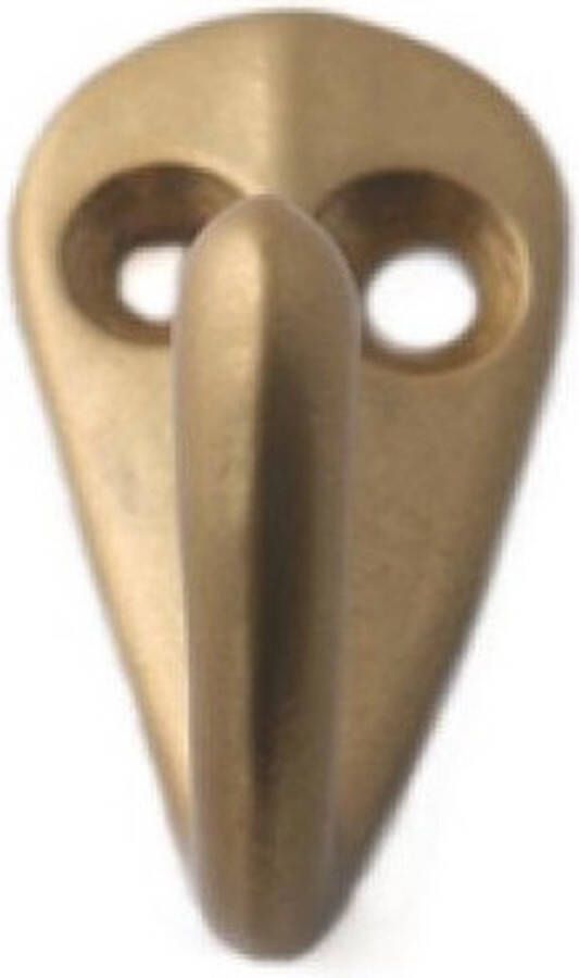 1x Luxe kapstokhaken jashaken bronskleur met enkele haak hoogwaardig aluminium vermessingd 3 6 x 1 9 cm aluminium kapstokhaakjes garderobe haakjes