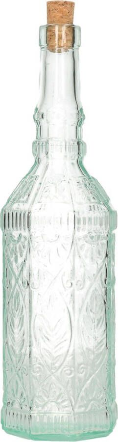 Merkloos Sans marque 1x stuks sierlijke decoratie op storage flessen met kurk glazen deco flessen