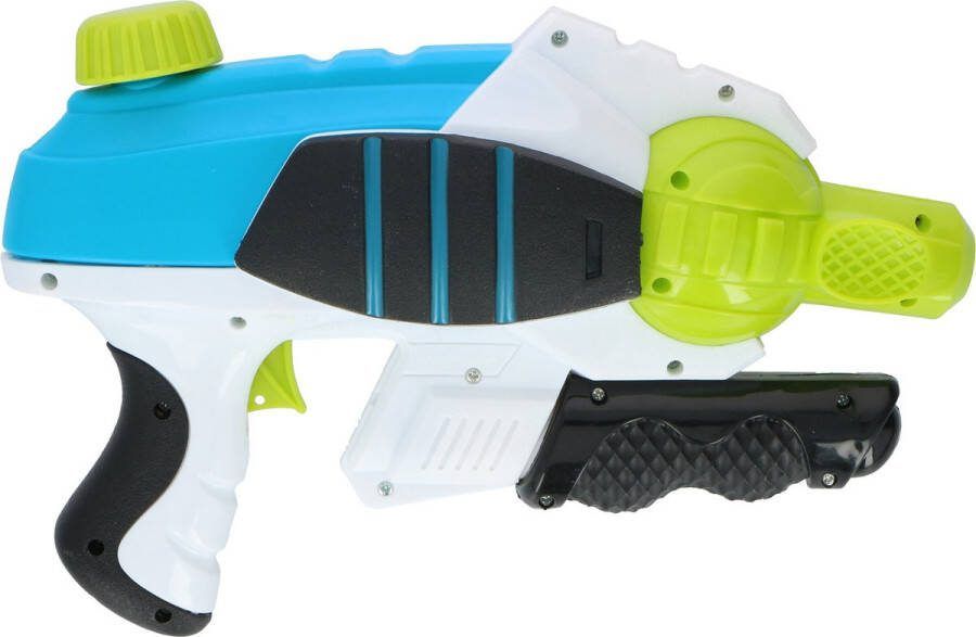 1x Waterpistolen waterpistool blauw van 28 cm kinderspeelgoed waterspeelgoed van kunststof 237 ml watertank
