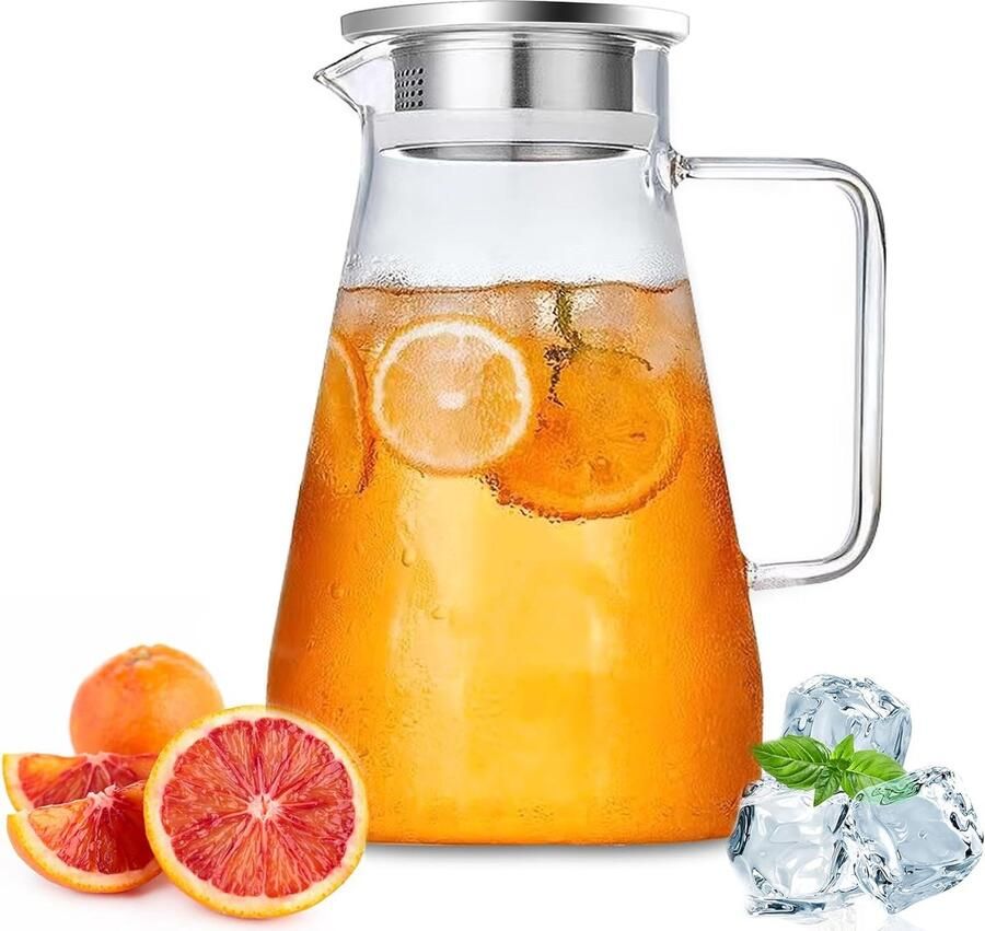 2 3 liter waterkaraf van glas