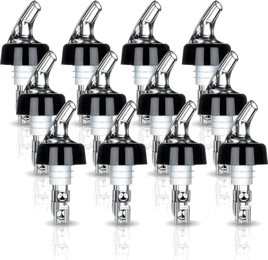 2 cl flessenschenktuit 12 stuks doseerhulp schenktuit voor flessen cocktails & jenever doseerder 2 cl portioneerder schnapsschenktuit schenker voor flessen schenktuit en