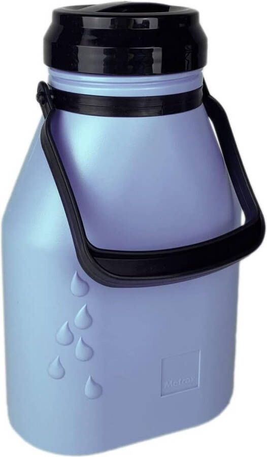 2 liter kunststof melkkan met dichte schroefsluiting lekvrije en hoogwaardige melkvoorraadfles voor alle vloeibare levensmiddelen vaatwasmachinebestendig (blauw)