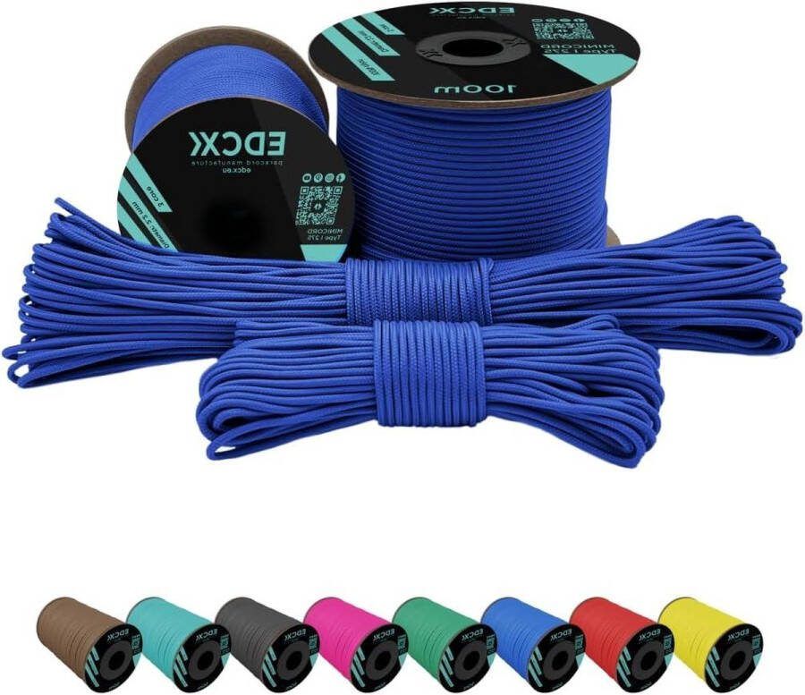 2 mm nylon paracord 275 100% nylon touw in koningsblauw 50 meter