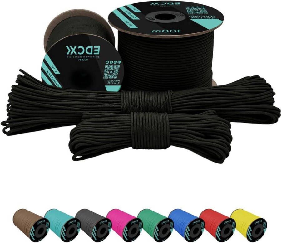 2 mm Paracord 275 Army Green 100 m Nylon Touw 3-Strengs Koord Nylon Koord 2 mm
