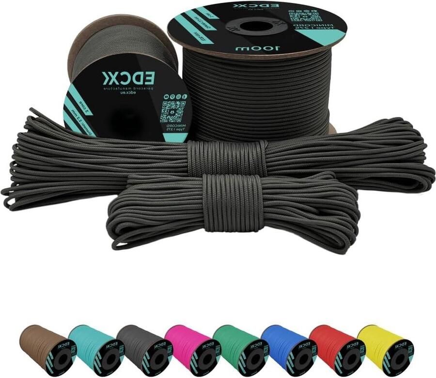 2 mm Paracord 275 in 50 en 100 m 100% Nylon touw Nylon koord 2 mm Vele kleuren