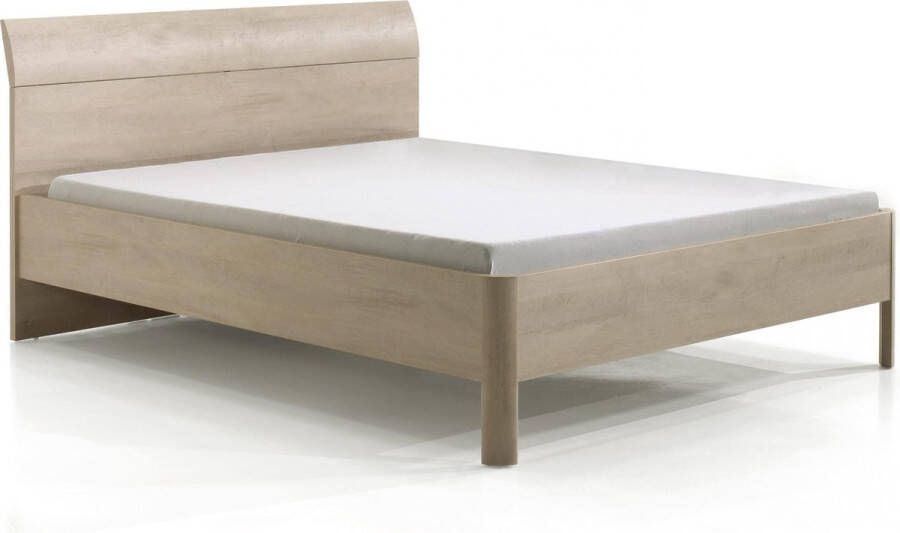 2-persoonsbed Rosalia Eiken Wit 180x200cm Hoogte 95 cm