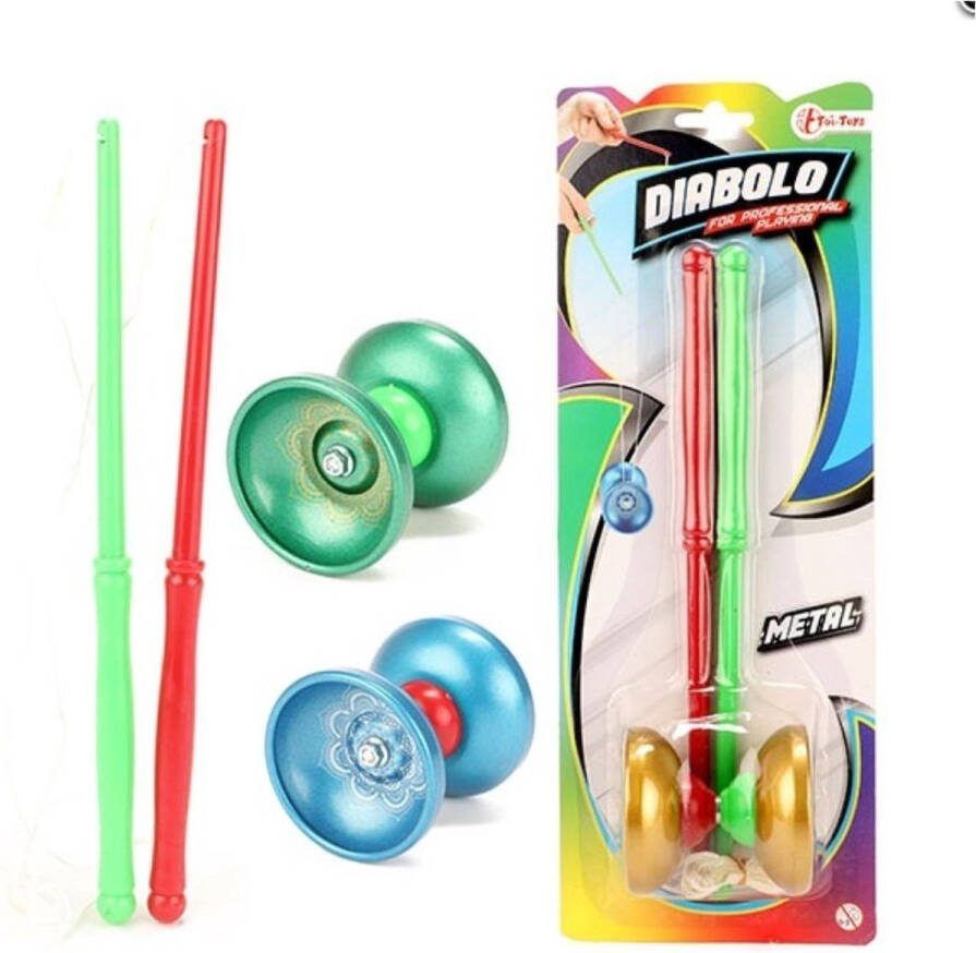 2 setjes diabolo 24 cm kunststof metaal