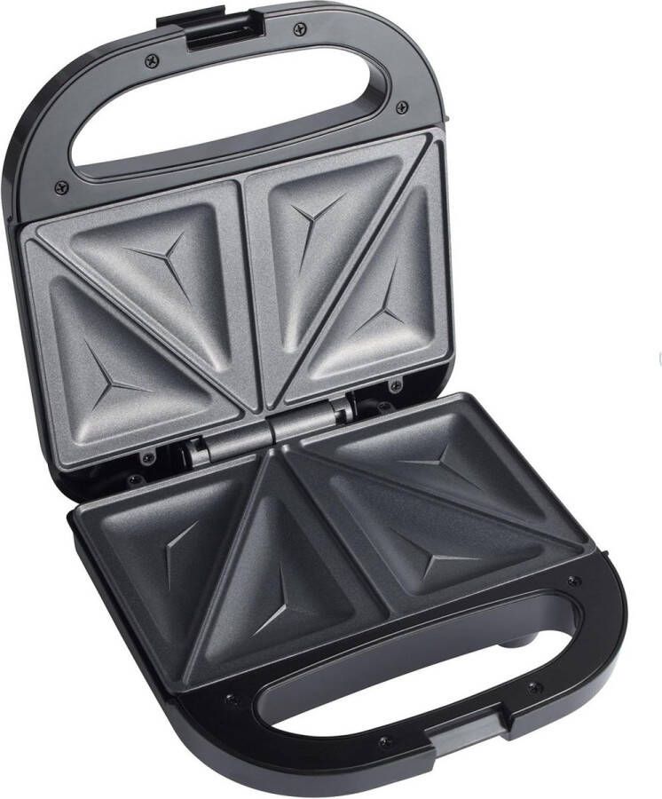 2-Slice Sandwich Toaster Non-Stick Cooking Plates Automatic Temperature Control Electric Toastie Maker Progress EK5851P Power Ready Indicator Lights Carry Handle 750W