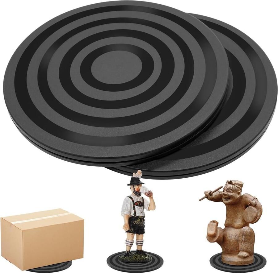 2 stuks draaiplateau organizer 360° draaischijf universele draaiplaat tafel draaischijven 20 cm draaitafel voor laptops monitor tv luidspreker handwerk planten keuken