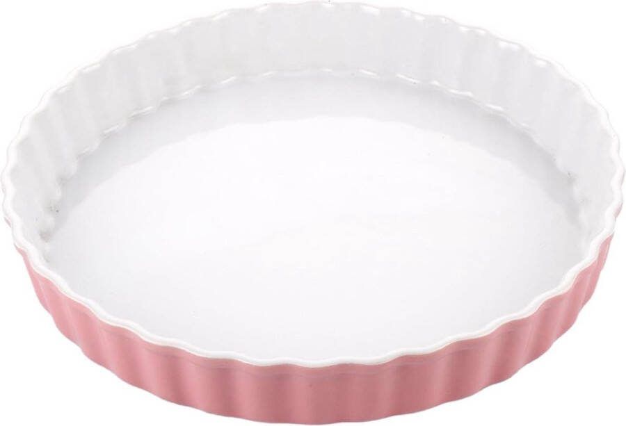 2 stuks keramieken quichevormen 26 cm antiaanbaklaag taartvorm voor fruitcakevorm taarten quiche roze tartelette vormen