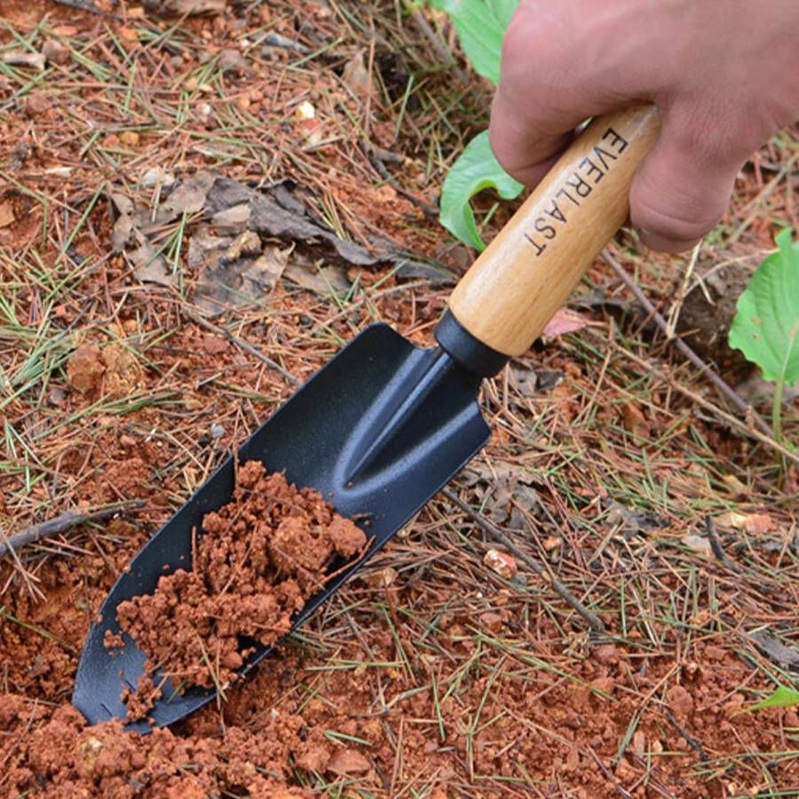 2 stuks roestvrijstalen bloemschop voor kinderen metaal tuin schep huishouden graven schop handgereedschap mini-tuinschoppen zwart