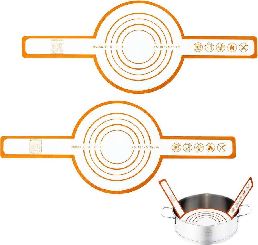 2 stuks siliconen bakmat brood-Sling siliconen bakmat lange handgrepen sling-bakmat ovenbroodbakmat brood-siliconenmat multifunctionele siliconen bakmat voor gebruik in ovens en magnetrons