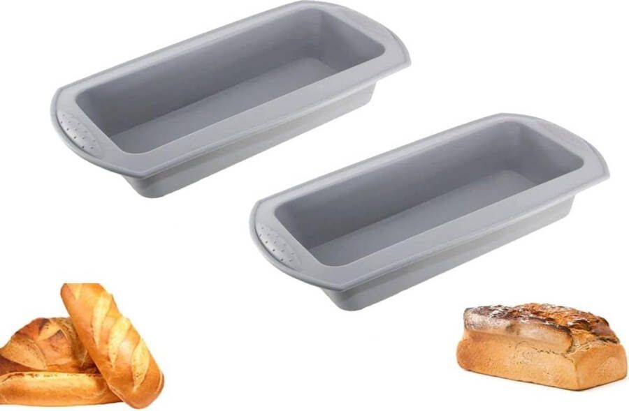 2 stuks siliconen broodbakvorm siliconen broodvorm siliconen bakvorm broodbakvorm siliconen vorm voor cake en brood 21 x 9 x 6 cm