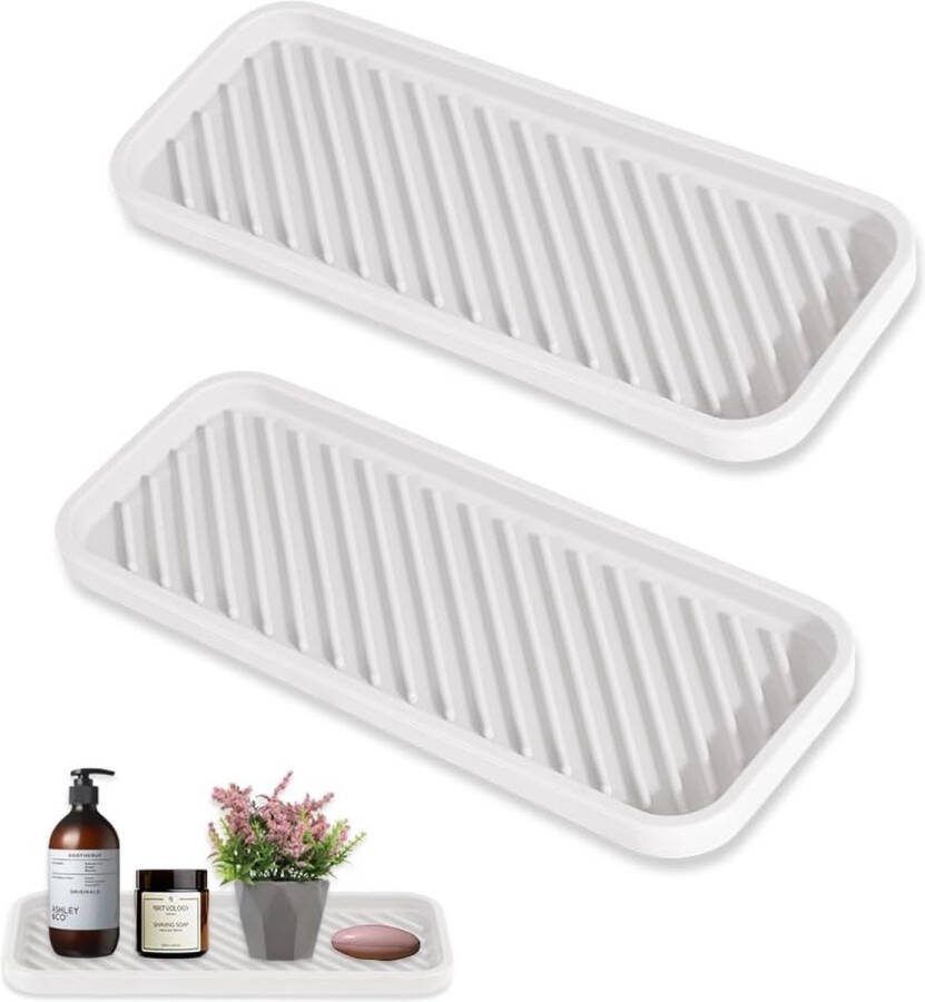 2 stuks spoelbakorganizer siliconen sponshouder sponsrek keuken witte afdruipmat slanke spoelbakorganizer badkamergootsteenplank afwassen instant droge gootsteenorganizer voor zepen borstels