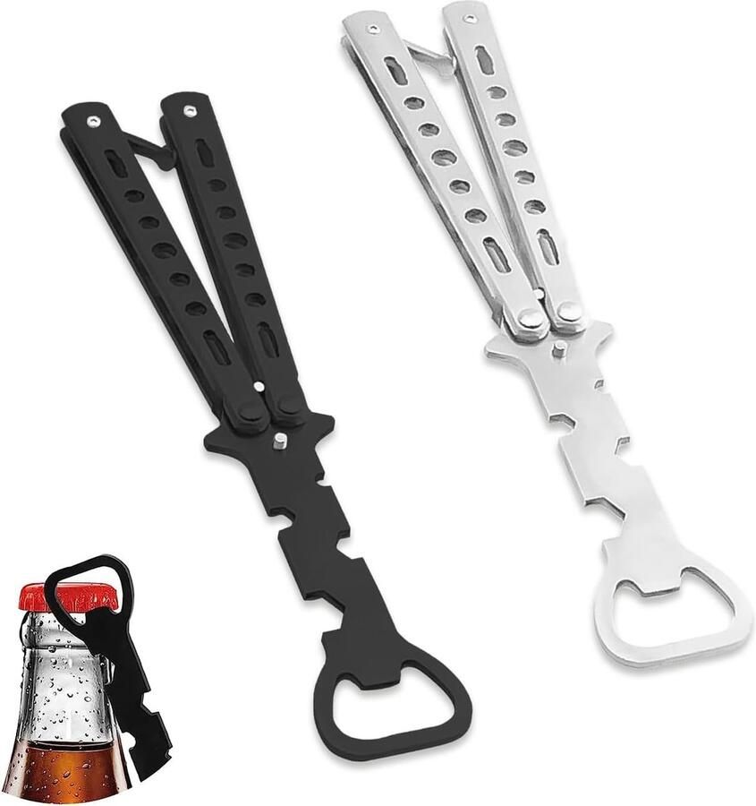 2 stuks vlinderflesopener multifunctioneel vlinderflesopener van roestvrij staal flesopener van roestvrij staal voor bier frisdrank voor bars feestjes