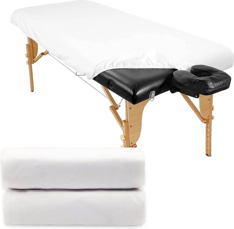 2 Stuks Waterdichte Massagetafelhoes 80 x 190cm Wasbare Massagebeschermhoes Sanitaire Barrière Massage Bed Cover voor Schoonheidssalon SPA Tattoo Hotels massage matras