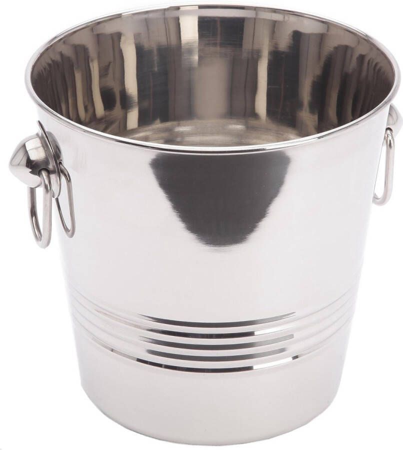 20 cm 4L RVS Garinox IJsemmer met Deksel van INOX Ljsemmer
