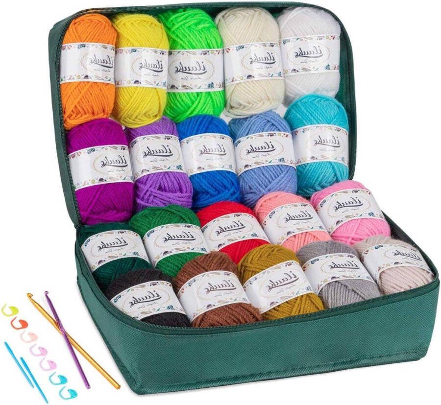 20 kleuren Haakgaren 30 g Gekleurde Breiwol handbreigaren Acrylwol voor breien Acryl Garen haken en kunsthandwerk