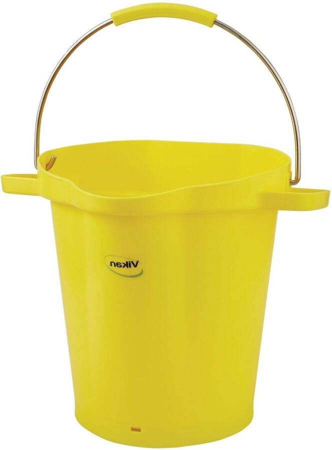 20 literpolypropyleen en roestvrij staal emmer 380 x 470 x 470 mm met deksel