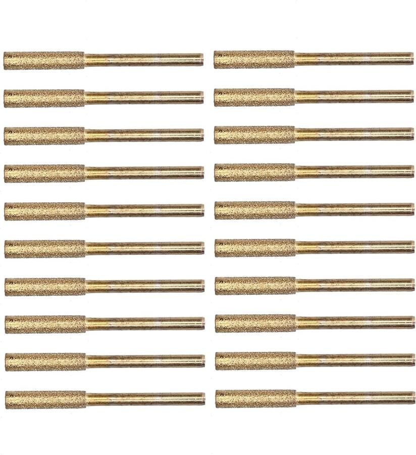 20 stuks diamantkettingzaagslijper kettingzaag slijper slijpsteen voor kettingzagen voor het slijpen en slijpen (4 8 mm)