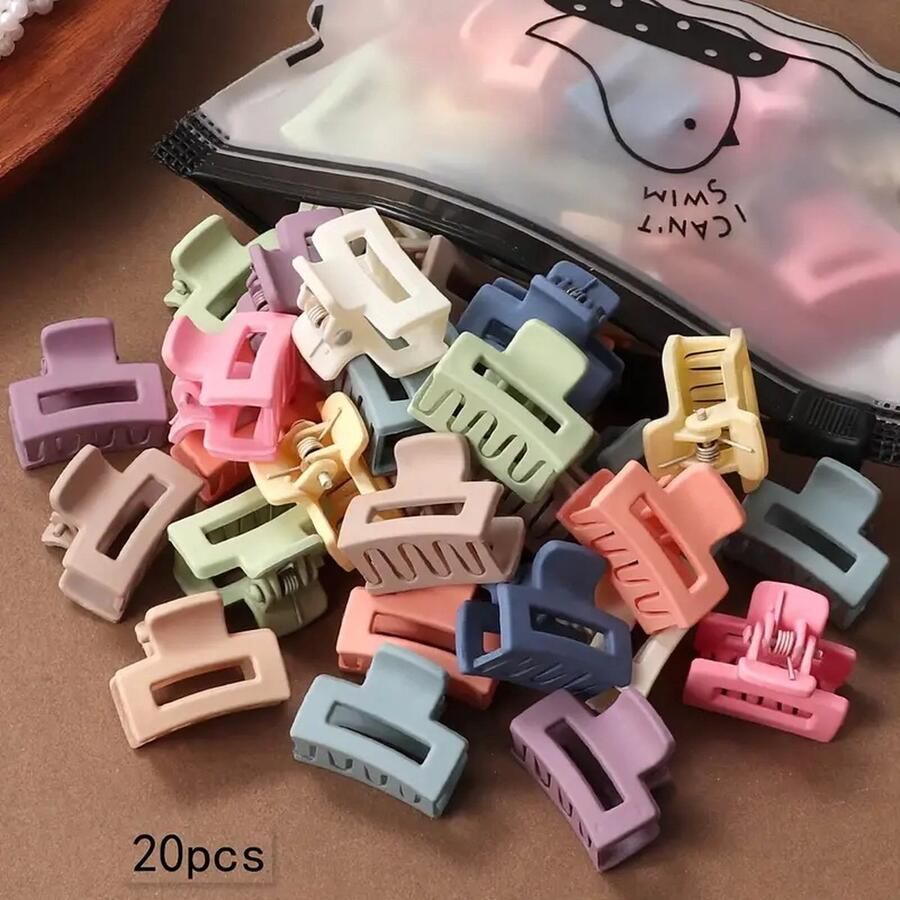 20 stuks effen kleur haarspeldjes Fashion haar clip perfecte haaraccessoires voor geschenken Mini Haarknipjes vlinder Haarclips Haarspeldjes Mini haarknippen Haarknipjes meisje haarklemmetjes pastel kleur 20 stuks
