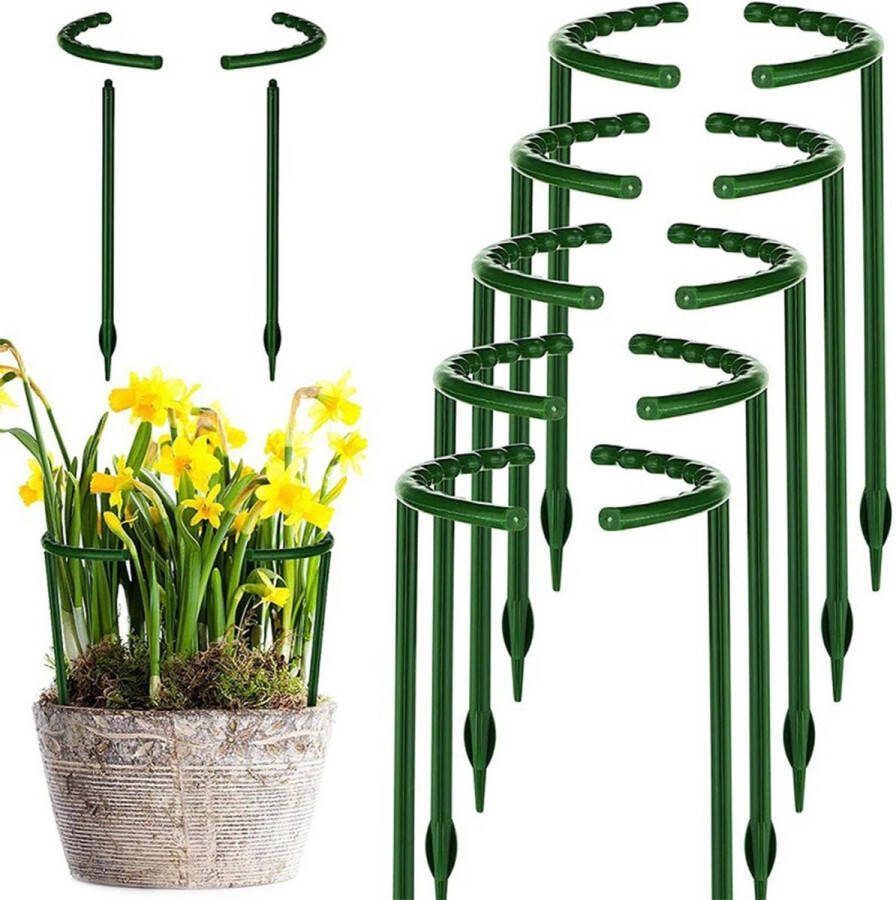 20 stuks klimhulp voor kamerplanten steunen voor planten en bloemen plantensteun halfronde