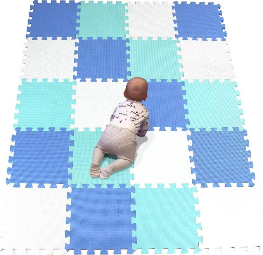 20 Tegels 30cm×30cm×1cm per tegel Baby's Puzzel Speelmatten Kinderen Dikke EVA Schuimvloer Peuters Zachte Elkaar Grijpende Mat R01R07R08G301020