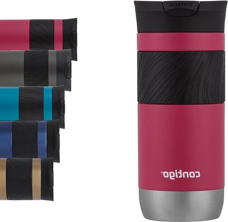 2.0 Thermosbeker Roestvrijstalen Isoleerbeker Koffiebeker-to-go 100% Lekvrij Vaatwasserbestendig Dragon Fruit Blijft Maximaal 6 Uur Warm 470 ml