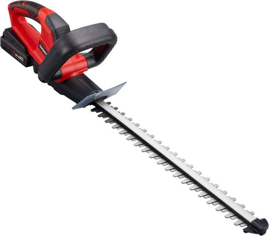 20 V draadloze heggenschaar met 20 Ah lithiumbatterij 510 mm lengte 16 mm lemmetvrijgave laserlemmet dubbele actie drievoudige veiligheidsstartknop werkt op batterijen. Heggenschaar