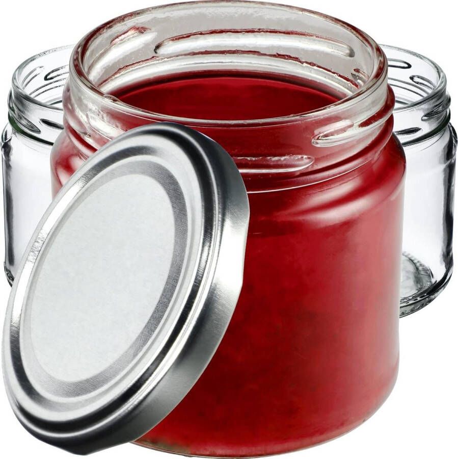 200 ml inmaakpotten 10 stuks zilverkleurig diameter 66 mm honing en specerijen luchtdicht weckpotten jampotjes met deksel