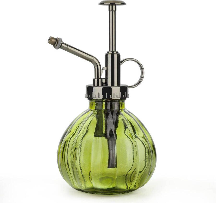 200 ml spuitfles van glas groen glazen gieter glazen gieter voor binnenpotterraria retro sproeier voor tuin bloemen buitenplanten binnenshuis