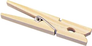 200x Houten wasknijpers 7 2 cm Wasgoedknijpers Was doen artikelen Was ophangen uithangen knijpers voordeelset