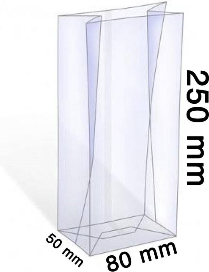 200X Uitdeelzakjes Blokbodemzakjes 80x50x250mm Blokbodemzakjes transparant Cellofaanzakjes Uitdeelzakjes transparant Uitdeelzakjes voor kinderen Cadeauzakjes Inpakzakjes Traktatie zakjes Verpakkingszakjes
