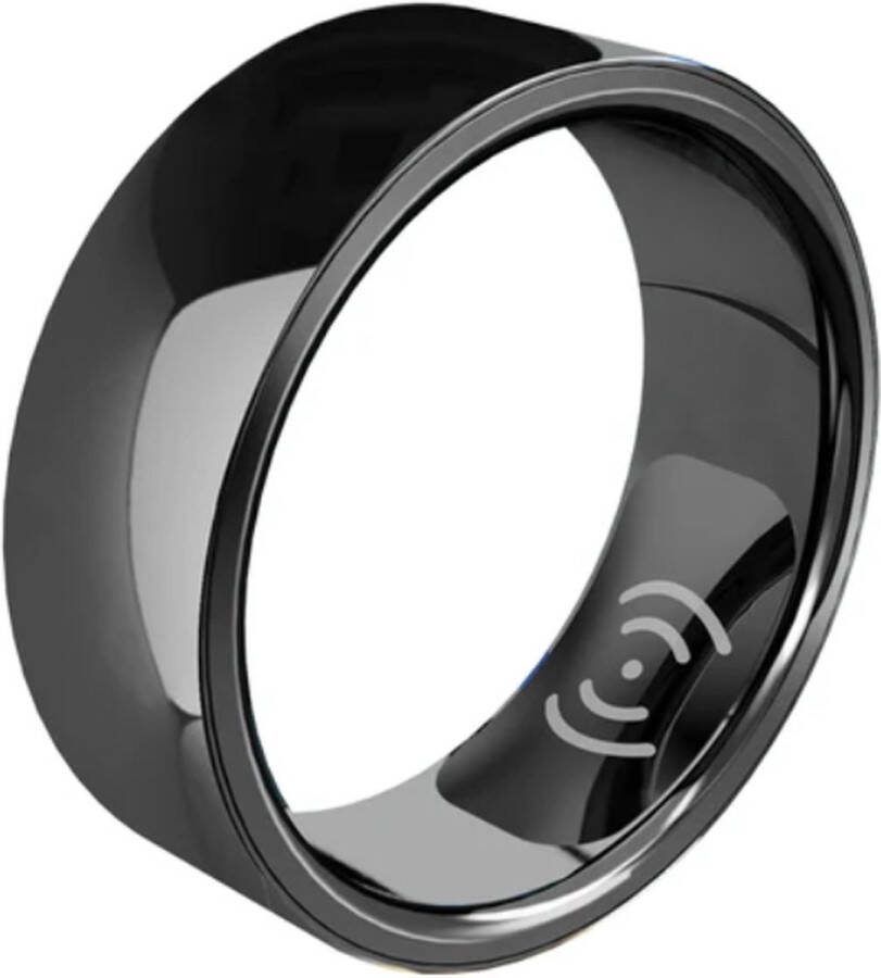 2024 Smart Ring Gezondheid Monitor Voor Mannen Vrouwen Bluetooth Bloeddruk Hartslag Slaap Hardlopen Sporten Monitoren Ip68 Waterdicht Voor IOS Android 22MM Zwart