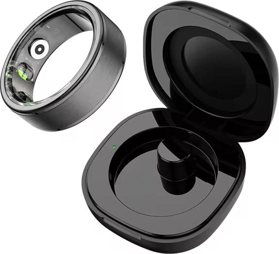 2024 Smart Ring Gezondheid Monitor Voor Mannen Vrouwen Bluetooth Bloeddruk Hartslag Slaap Hardlopen Sporten Monitoren Ip68 Waterdicht Voor IOS Android 22MM zilver
